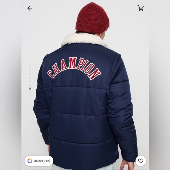 NWT Champion Heavy Puffer Teddy Lined Padded Coach Jacket high thermal resistant - Picture 7 of 7